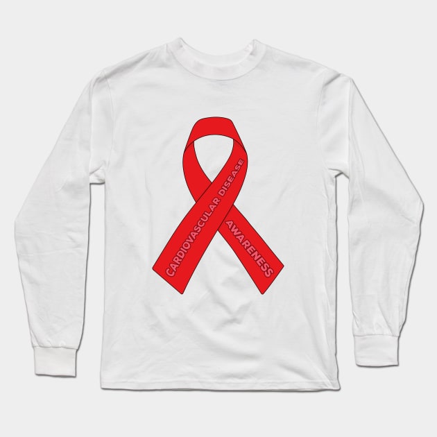 Cardiovascular Disease Awareness Long Sleeve T-Shirt by DiegoCarvalho